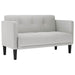 Canapea loveseat, gri nor, 111 cm, textil - WALTI WALTI