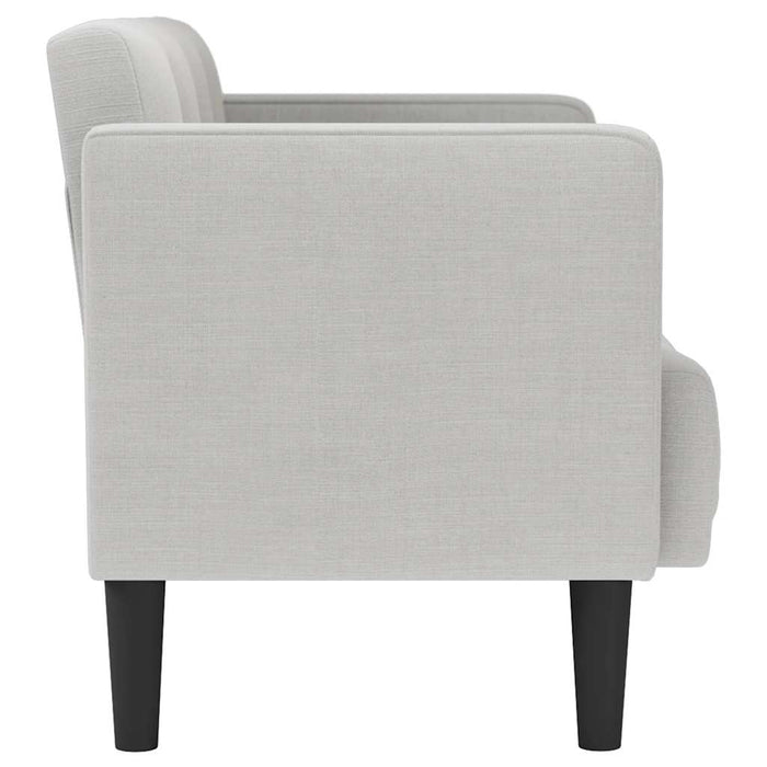 Canapea loveseat, gri nor, 111 cm, textil - WALTI WALTI