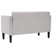 Canapea loveseat, gri nor, 111 cm, textil - WALTI WALTI