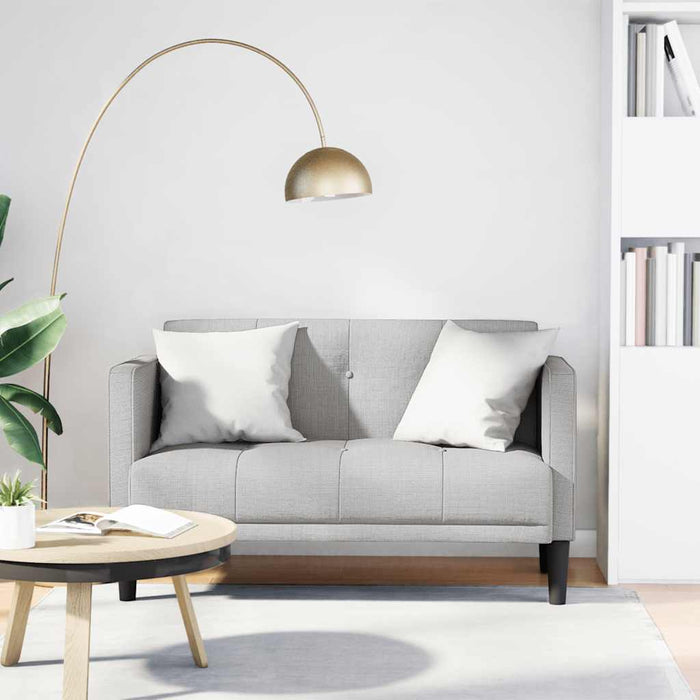 Canapea loveseat, gri nor, 111 cm, textil - WALTI WALTI