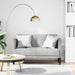 Canapea loveseat, gri nor, 111 cm, textil - WALTI WALTI