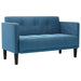 Canapea loveseat, albastru, 111 cm, catifea - WALTI WALTI