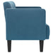 Canapea loveseat, albastru, 111 cm, catifea - WALTI WALTI