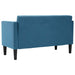 Canapea loveseat, albastru, 111 cm, catifea - WALTI WALTI