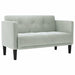Canapea loveseat, gri deschis, 111 cm, catifea - WALTI WALTI