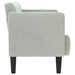 Canapea loveseat, gri deschis, 111 cm, catifea - WALTI WALTI