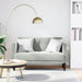 Canapea loveseat, gri deschis, 111 cm, catifea - WALTI WALTI