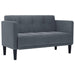 Canapea loveseat, gri închis, 111 cm, catifea - WALTI WALTI