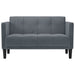Canapea loveseat, gri închis, 111 cm, catifea - WALTI WALTI