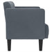 Canapea loveseat, gri închis, 111 cm, catifea - WALTI WALTI