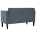 Canapea loveseat, gri închis, 111 cm, catifea - WALTI WALTI