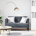 Canapea loveseat, gri închis, 111 cm, catifea - WALTI WALTI