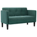 Canapea loveseat, verde închis, 111 cm, catifea - WALTI WALTI