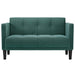 Canapea loveseat, verde închis, 111 cm, catifea - WALTI WALTI
