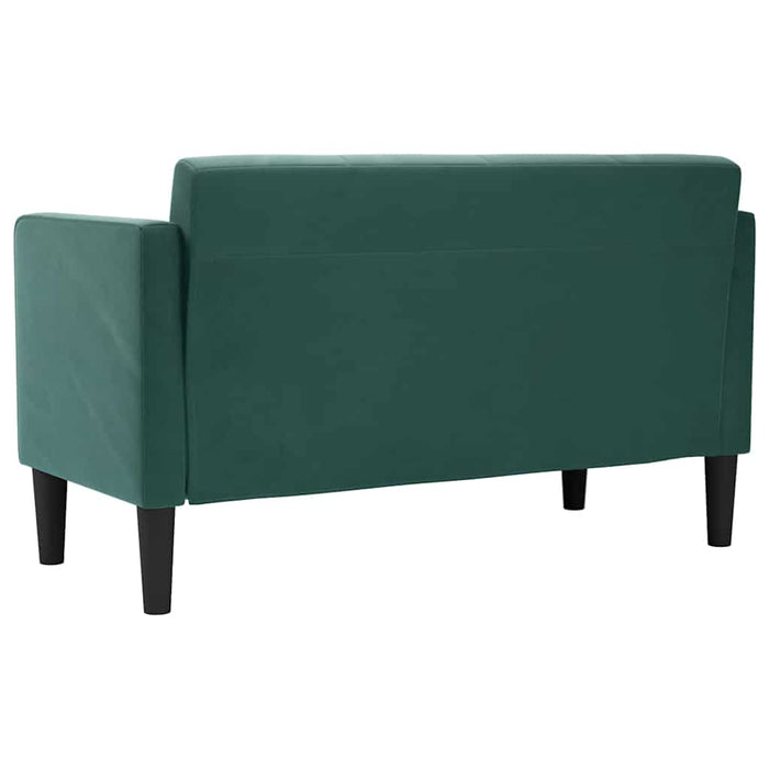 Canapea loveseat, verde închis, 111 cm, catifea - WALTI WALTI