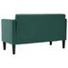 Canapea loveseat, verde închis, 111 cm, catifea - WALTI WALTI