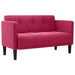 Canapea loveseat, vin roșu, 111 cm, catifea - WALTI WALTI