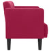 Canapea loveseat, vin roșu, 111 cm, catifea - WALTI WALTI