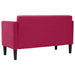Canapea loveseat, vin roșu, 111 cm, catifea - WALTI WALTI