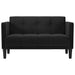 Canapea loveseat, negru, 111 cm, catifea - WALTI WALTI