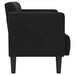 Canapea loveseat, negru, 111 cm, catifea - WALTI WALTI