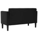 Canapea loveseat, negru, 111 cm, catifea - WALTI WALTI