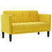 Canapea loveseat, galben, 111 cm, catifea - WALTI WALTI