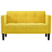 Canapea loveseat, galben, 111 cm, catifea - WALTI WALTI