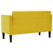 Canapea loveseat, galben, 111 cm, catifea - WALTI WALTI