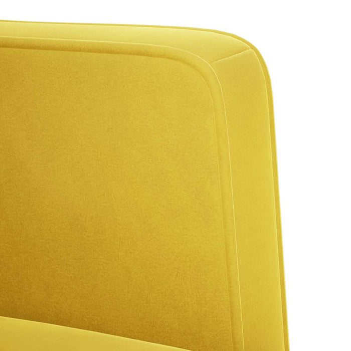Canapea loveseat, galben, 111 cm, catifea - WALTI WALTI