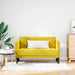 Canapea loveseat, galben, 111 cm, catifea - WALTI WALTI