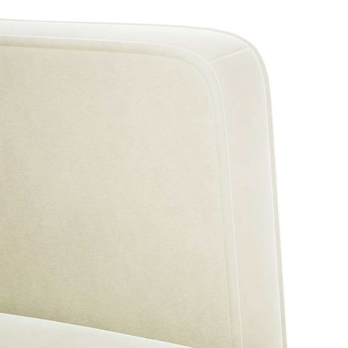 Canapea loveseat, crem, 111 cm, catifea - WALTI WALTI