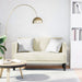 Canapea loveseat, crem, 111 cm, catifea - WALTI WALTI