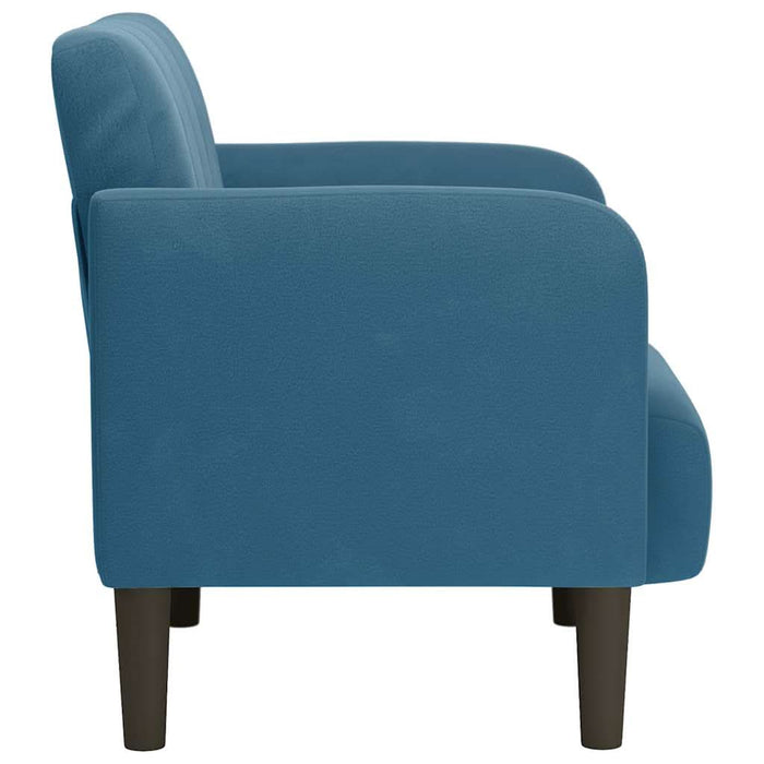 Canapea Scaun cu cotiere, albastru, 54 cm, catifea - WALTI WALTI
