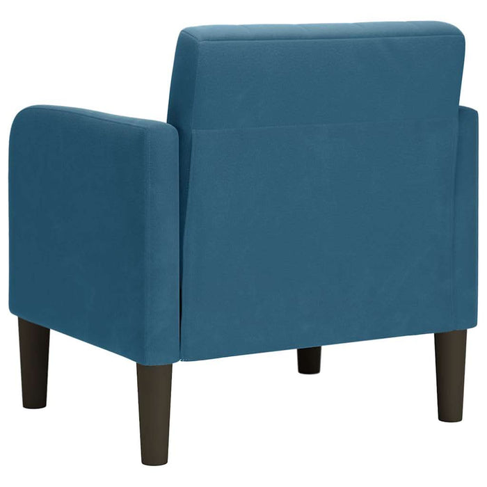 Canapea Scaun cu cotiere, albastru, 54 cm, catifea - WALTI WALTI