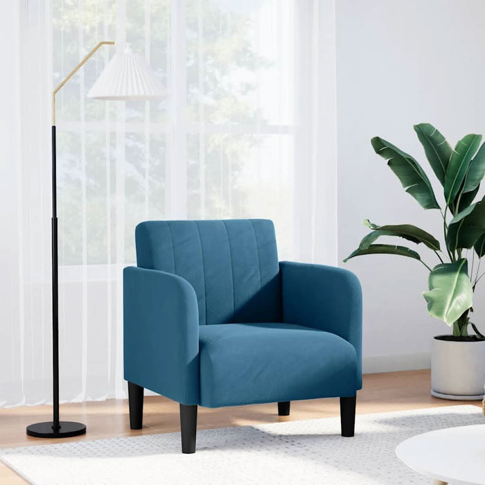 Canapea Scaun cu cotiere, albastru, 54 cm, catifea - WALTI WALTI