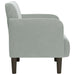 Canapea scaun cu cotiere Gri deschis 54 cm catifea - WALTI WALTI