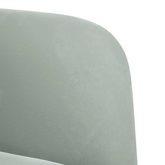 Canapea scaun cu cotiere Gri deschis 54 cm catifea - WALTI WALTI