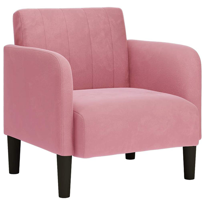 Canapea Scaun cu Cotiere Roz 54 cm Catifea - WALTI WALTI