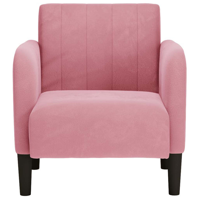 Canapea Scaun cu Cotiere Roz 54 cm Catifea - WALTI WALTI