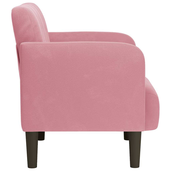 Canapea Scaun cu Cotiere Roz 54 cm Catifea - WALTI WALTI