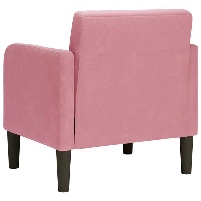 Canapea Scaun cu Cotiere Roz 54 cm Catifea - WALTI WALTI