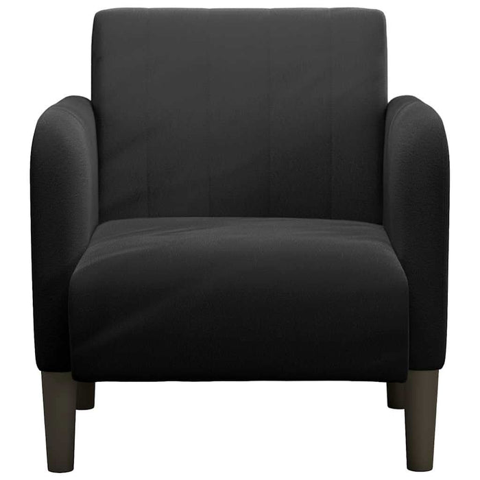 Canapea Scaun cu Cotiere Negru 54 cm Catifea - WALTI WALTI
