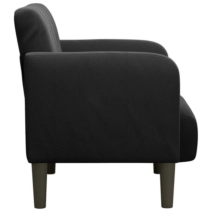 Canapea Scaun cu Cotiere Negru 54 cm Catifea - WALTI WALTI