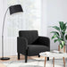 Canapea Scaun cu Cotiere Negru 54 cm Catifea - WALTI WALTI