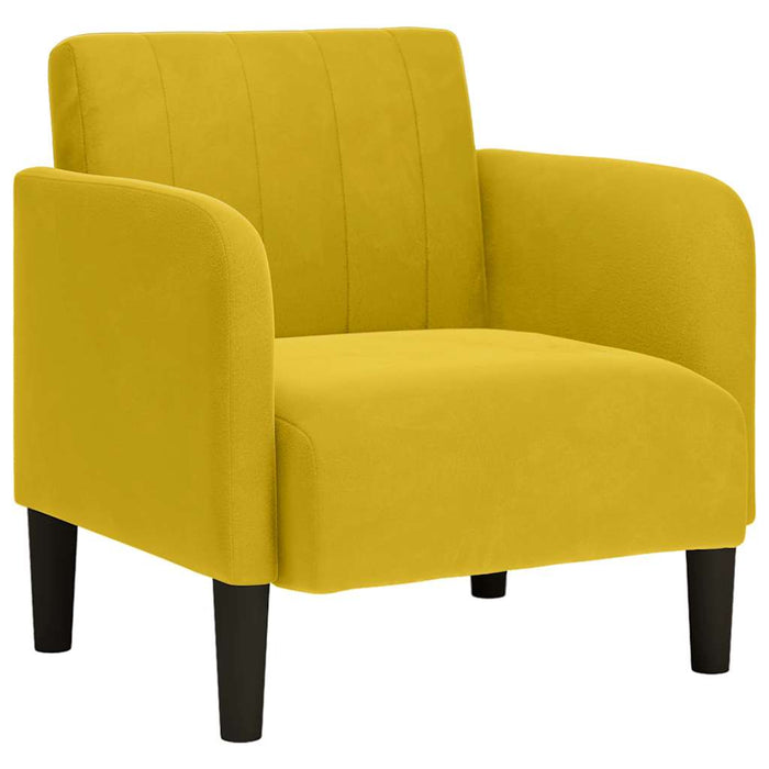 Canapea Scaun cu Cotiere Catifea Galben 54 cm - WALTI WALTI
