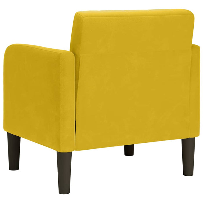 Canapea Scaun cu Cotiere Catifea Galben 54 cm - WALTI WALTI