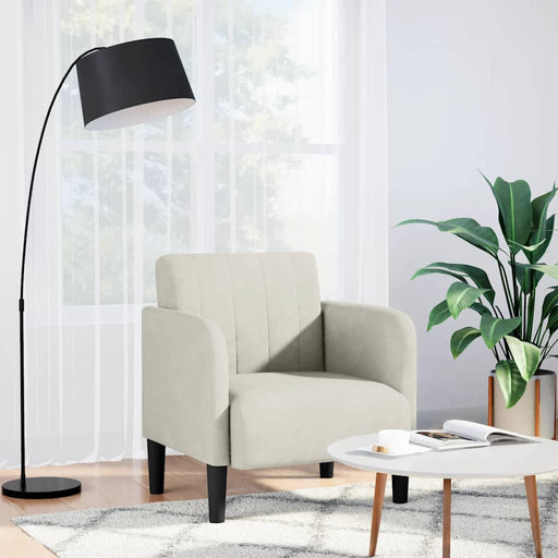Canapea Scaun cu Cotiere Crem 54 cm Catifea - WALTI WALTI