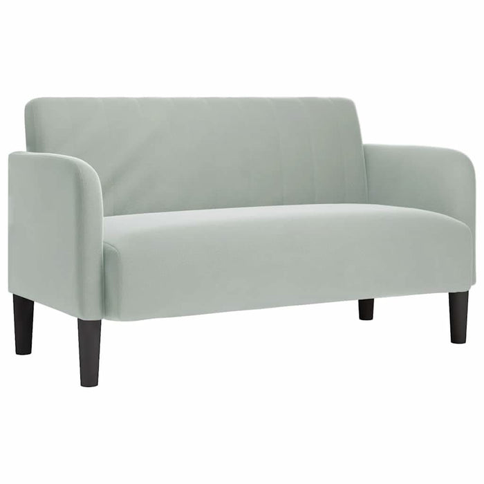 Canapea lovesea gri deschis 109 cm catifea - WALTI WALTI