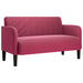 Canapea loveseat rosu vin 109 cm catifea - WALTI WALTI